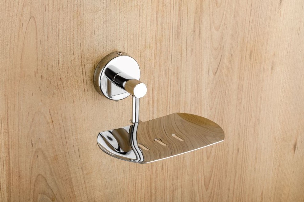 Lotus LC-204 Soap Dish Bathroom Accessory for Home, Hotel and Apartment Washrooms, Elegant and Practical Soap Holder for Clean Everyday Use, Bathroom Organization, Decor and Value